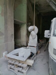 Sulpture libertée retrouvée par le sculpteur Yannick Robert
